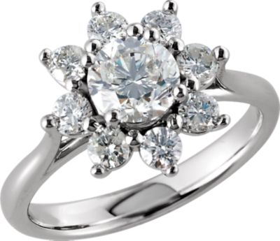 1 3/4 ct tw Diamond Cluster Ring