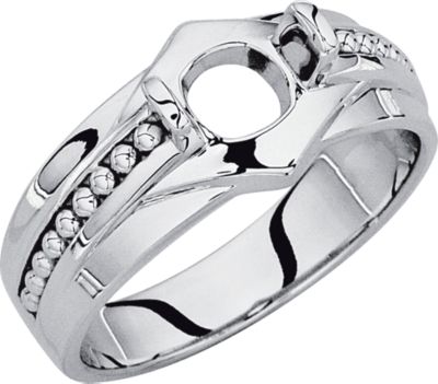 Gents Ring Mounting for Round Center
