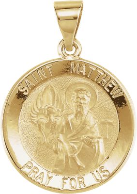 Hollow Round St. Matthew Medal