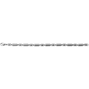 Amalfi&trade; Stainless Steel Round Link Bracelet