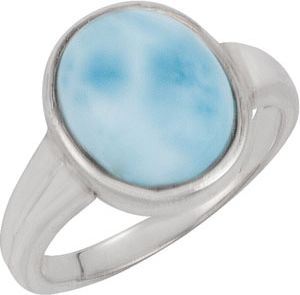 Genuine Larimar Ring
