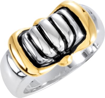 Two Tone Freeform Ring