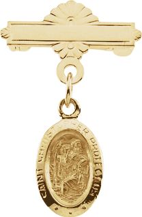 St. Christopher Baptismal Brooch