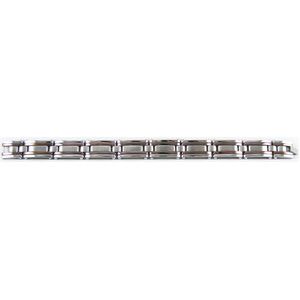 Stainless Steel Double Link Bracelet with Immerse Plating