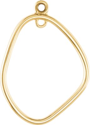 Open Silhouette Dangle Component with Jump Rings