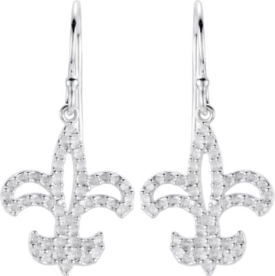 Fleur-de-lis Dangle Earring Mounting