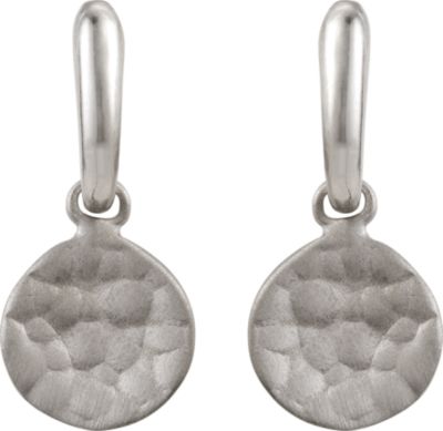 Textured Disc Fashion Dangle Earrings