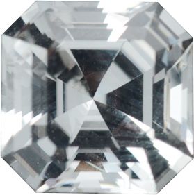 Royal Asscher Genuine White Sapphire