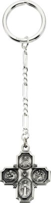 Four Way Medal Key Chain