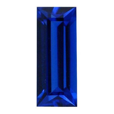 Straight Baguette Imitation Sapphire
