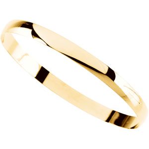 Half Round Bangle Bracelet