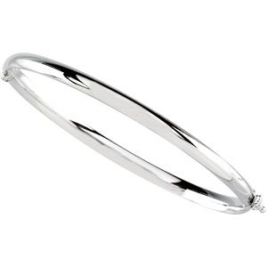 Hinged Bangle Bracelet - 4.75mm