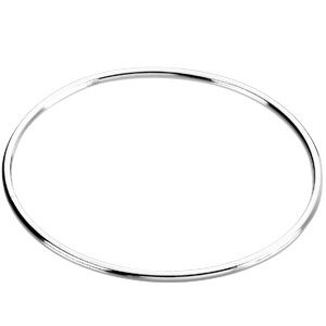 Sterling silver Bangle - 2.5mm