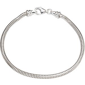 Kera™  3.0 MM Sterling Silver Snake Bracelet