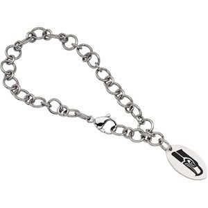 Seattle Seahawks Logo Dangle Bracelet