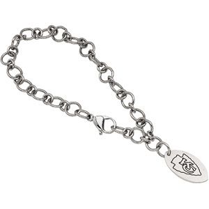 Kansas City Chiefs Logo Dangle Bracelet 