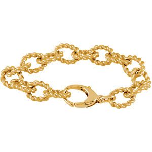 Gold Plated Sterling Silver Link Bracelet