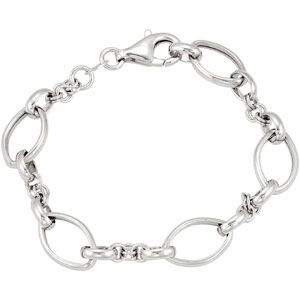 Marquise Shaped Link Bracelet