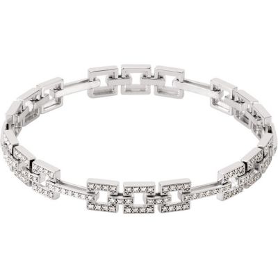 Link Bracelet Mounting for Diamonds 