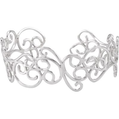 Sterling Silver Scroll Cuff 7