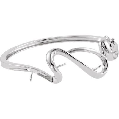 Bangle Bracelet Mounting for Pearls