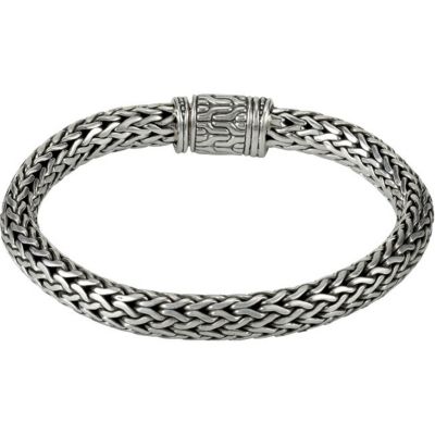 Sterling Silver 8MM Wheat 7.5