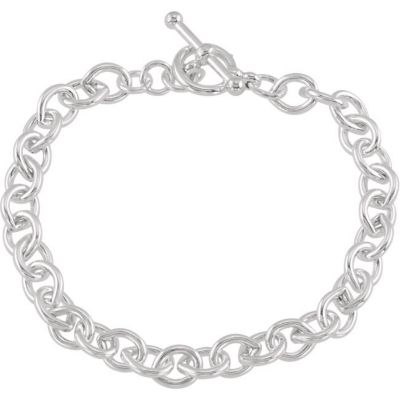 Cable Link Bracelet with Toggle Clasp