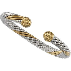 Two Tone Cable Bracelet