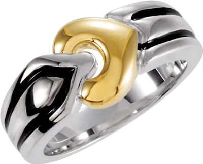 Two Tone Freeform Ring