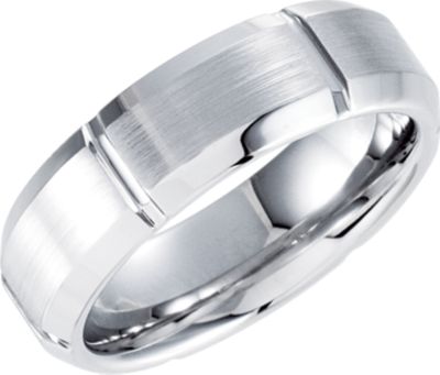 7mm Dura Cobalt&trade; Slight Domed Band with Satin Finish
