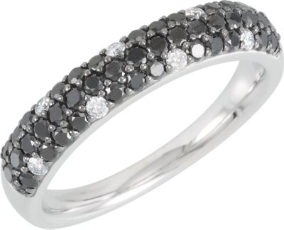 Black & White Diamond Anniversary Band 