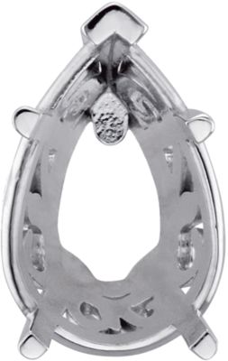 Pear Laurel Scroll Setting&reg; for Earring Assembly