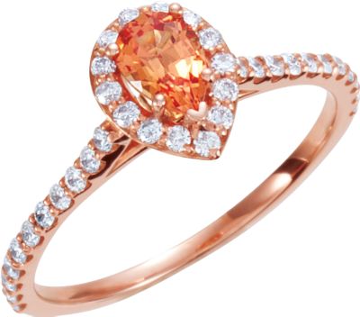 Halo-Style Pear Shaped Engagement Ring or Matching Band