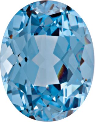 Oval Chatham Created Aqua Blue Spinel