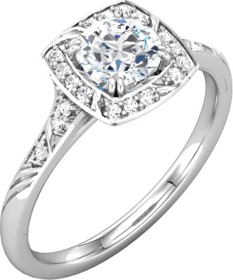 Sculptural-Inspired Engagement Ring