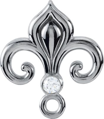 Fleur-de-Lis Design Bail with Jump Ring