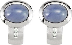 Genuine Tanzanite Hinged Earring