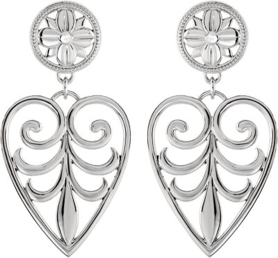 Filigree Design Heart  Earrings