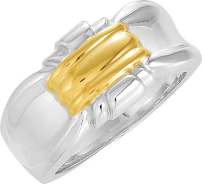 Two Tone Freeform Ring