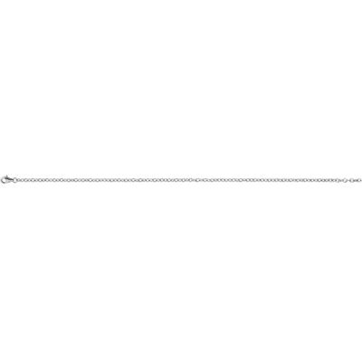 Stainless Steel Flat Cable Chain with Lobster Clasp