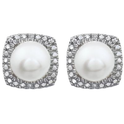 Halo-Style Button Earrings