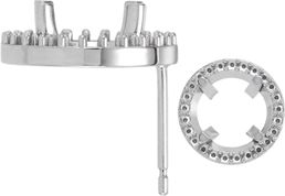 Round Halo Earring