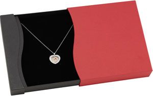 Amalfi&trade;Stainless Steel Heart Pendant with CZ's