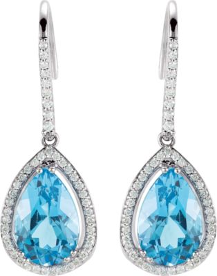 Halo-Styled Dangle Earrings