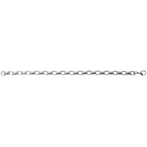 Stainless Steel Rectangular Box Chain with Lobster Clasp