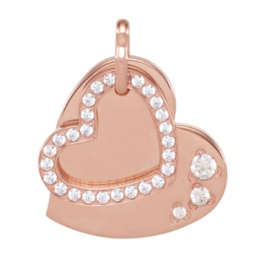 Amalfi™ Stainless Steel Plated Heart Necklace with CZs