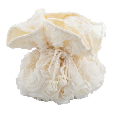 Small Satin Floral Pouch