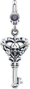 Skull Key Charm