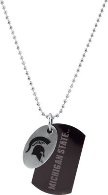 Michigan State Spartans Double Dog Tag with Chain