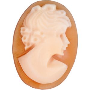 Oval Genuine Shell Traditional Lady Cameo